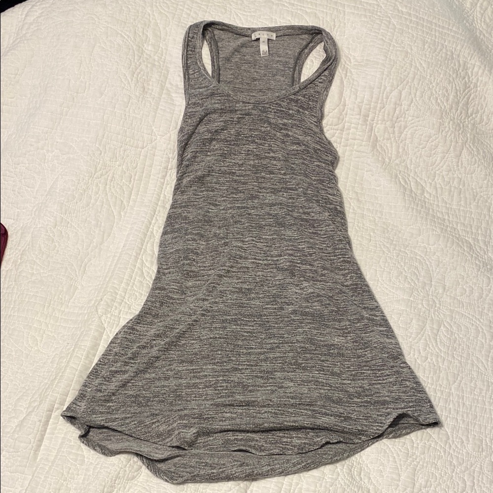 Leith Gray Sleeveless Tank Top with Flowy A-line Silhouette